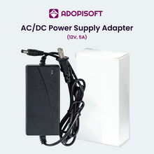 Load image into Gallery viewer, ADOPISOFT | 12V/ 5A AC/DC Power Supply Adapter – Ideal for Piso Wifi & Eloading Solutions!