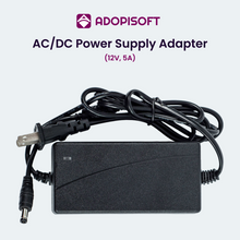 Load image into Gallery viewer, ADOPISOFT | 12V/ 5A AC/DC Power Supply Adapter – Ideal for Piso Wifi &amp; Eloading Solutions!
