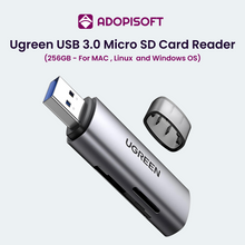 Load image into Gallery viewer, ADOPISOFT | Ugreen USB 3.0 Micro SD Card Reader 256GB For Mac OS Linux Chrome OS

