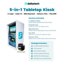 Load image into Gallery viewer, DafoxTech 5-in-1 Kiosk – Load, Pay, Play &amp; Connect!
